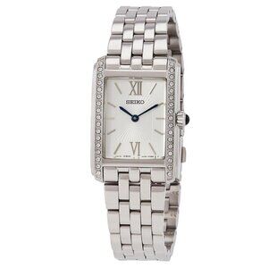 NWT Authentic Seiko Classic Quartz Crystal Silver Dial Women's Watch